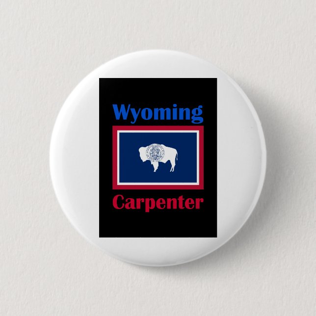 Badge Rond 5 Cm Carpenter Wyoming (Devant)