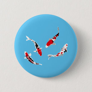 Badge Rond 5 Cm Carpes variées