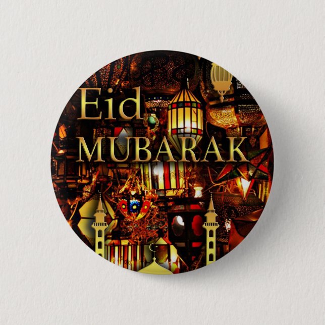 Badge Rond 5 Cm carte 3 de Ramadan (Devant)