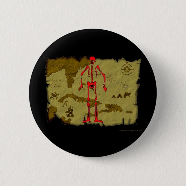 Badge Rond 5 Cm Carte #6 de jolly roger (Devant)