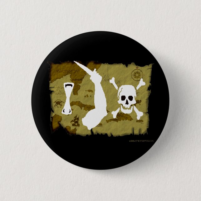 Badge Rond 5 Cm Carte #7 de jolly roger (Devant)