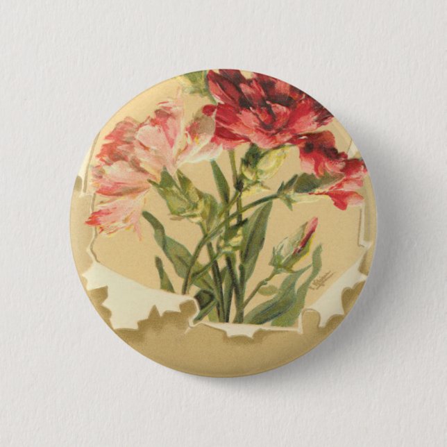 Badge Rond 5 Cm Carte d'anniversaire vintage (Devant)