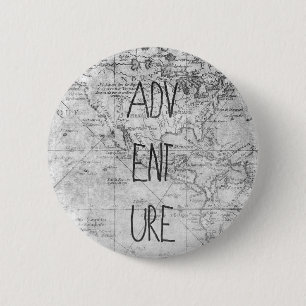 Badge Rond 5 Cm Carte d'aventure
