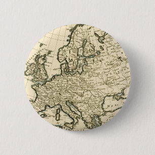 Badge Rond 5 Cm Carte de l'Europe par Guillaume Raynal