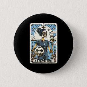 Badge Rond 5 Cm Carte de tarot de la mère de football vintage Hall