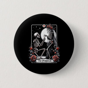 Badge Rond 5 Cm Carte de tarot de proposition de mariage pour fête