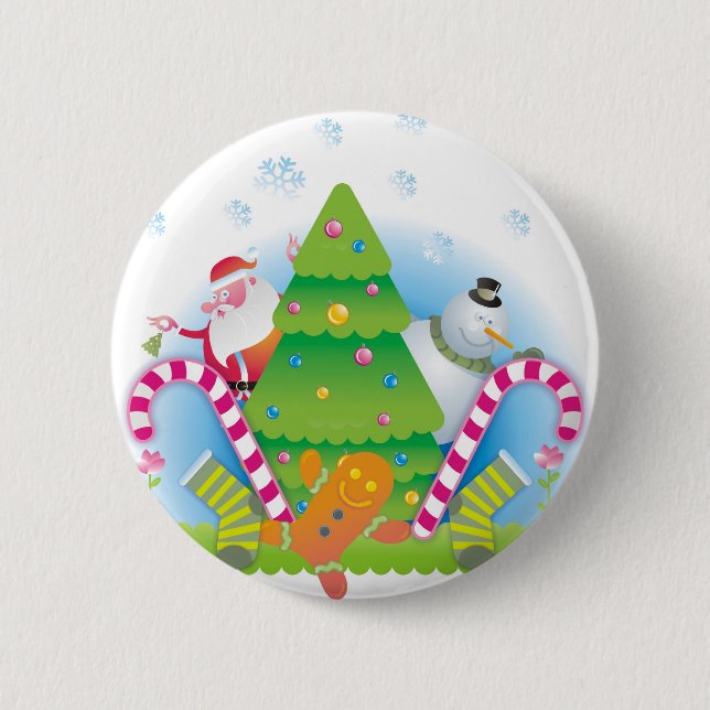 Badge Rond 5 Cm carte de voeux (Devant)