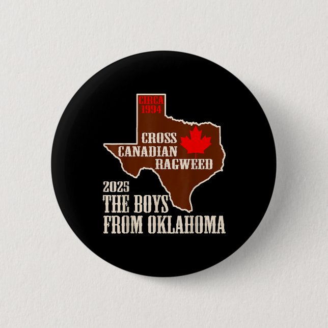 Badge Rond 5 Cm Carte Des Garçons De L'Oklahoma (Devant)