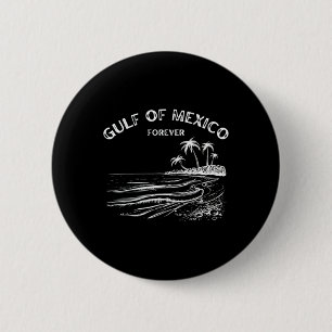 Badge Rond 5 Cm Carte Du Drapeau Du Golfe Des États-Unis D'Amériqu