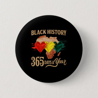 Badge Rond 5 Cm Carte du Mois de l'histoire des Noirs 365 Jours Af
