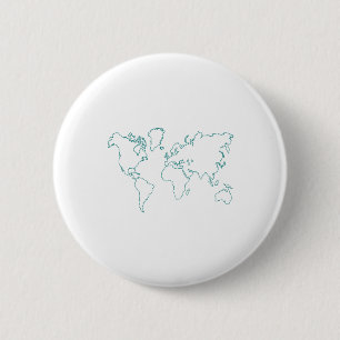 Badge Rond 5 Cm Carte du monde