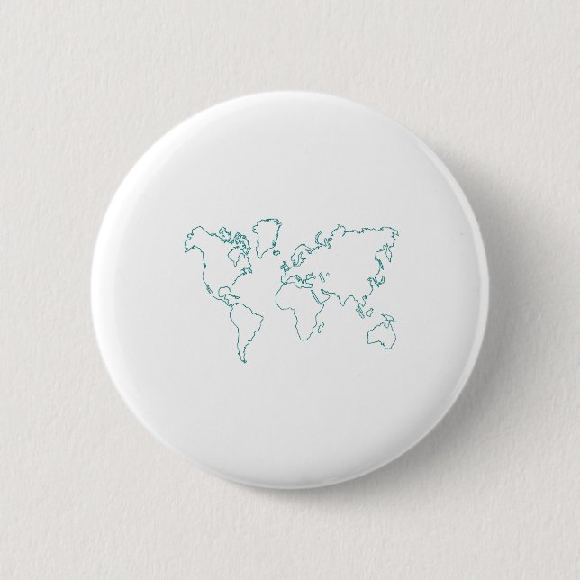 Badge Rond 5 Cm Carte du monde (Devant)