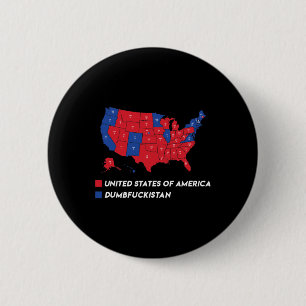 Badge Rond 5 Cm Carte Électorale 2024 Etats-Unis D'Amérique Dumbfo