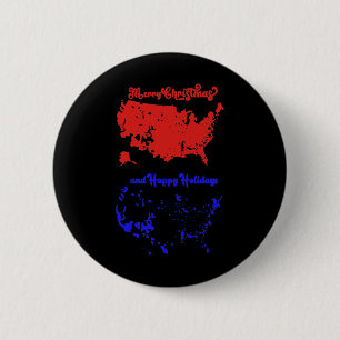 Badge Rond 5 Cm Carte électorale de 2024 Joyeux glissement de terr