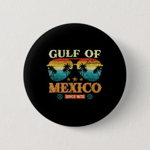 Badge Rond 5 Cm Carte Historique Du Golfe Du Mexique 1569