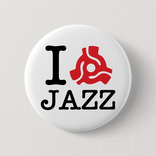Badge Rond 5 Cm Carte I 45 Jazz (Devant)