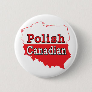 Badge Rond 5 Cm Carte polonaise
