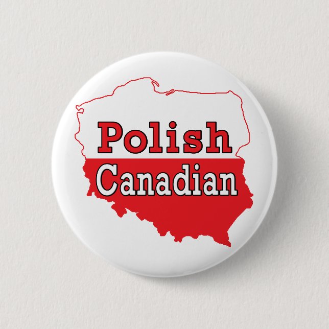 Badge Rond 5 Cm Carte polonaise (Devant)