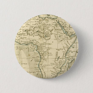 Badge Rond 5 Cm Carte vintage de l'Afrique