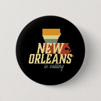 Carte vintage Retro New Orleans Louisiane USA City