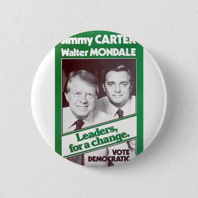 Badge Rond 5 Cm Carter - Mondale (Devant)