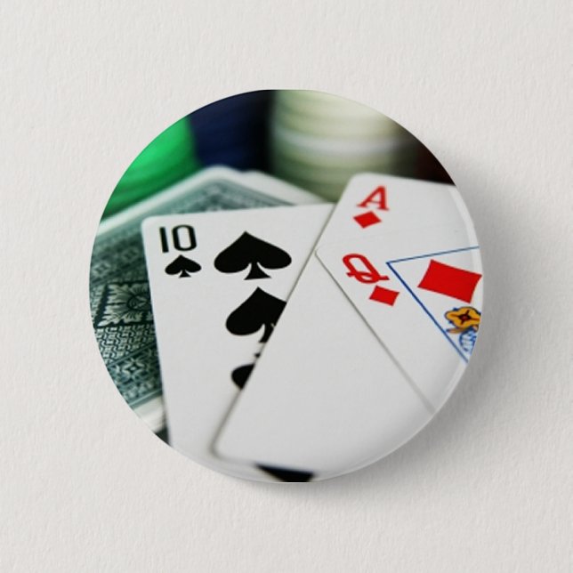 Badge Rond 5 Cm Cartes de poker (Devant)