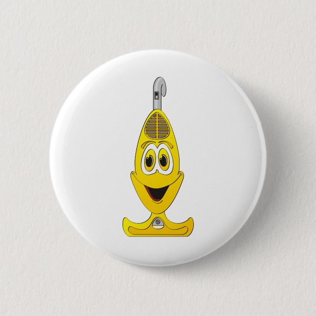 Badge Rond 5 Cm Carton à vide jaune (Devant)