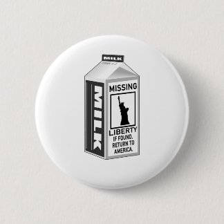 Badge Rond 5 Cm Carton absent de lait de liberté