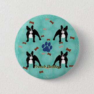 Badge Rond 5 Cm Cartoon Frenchie