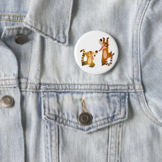 Badge Rond 5 Cm Cartoon joyeux Cute Coatimundis
