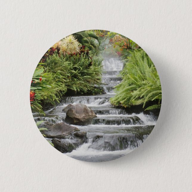 Badge Rond 5 Cm Cascade (Devant)