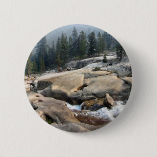 Badge Rond 5 Cm Cascades de Fish Creek dans la vallée de Cascade -