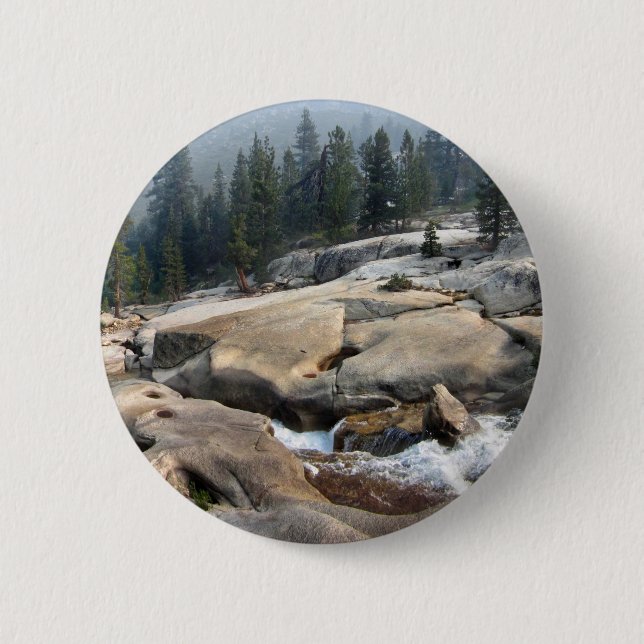 Badge Rond 5 Cm Cascades de Fish Creek dans la vallée de Cascade - (Devant)