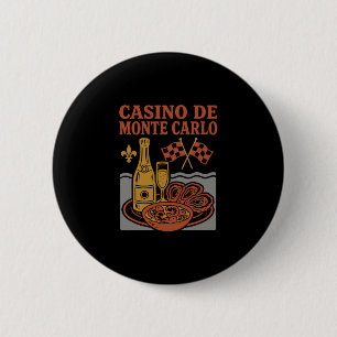 Badge Rond 5 Cm Casino De Monte Carlo Souvenir Monaco Nourriture E