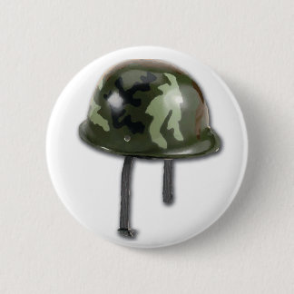 Badge Rond 5 Cm Casque d'armée