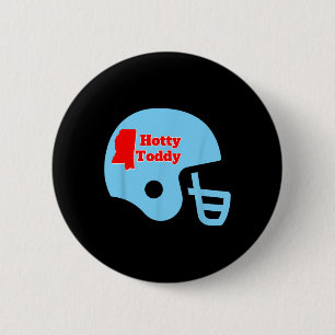 Badge Rond 5 Cm Casque de football Hotty Toddy avec contour de l'É