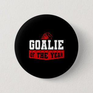 Badge Rond 5 Cm Casque de gardien de but de hockey Récompense spor