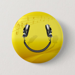 Badge Rond 5 Cm Casques souriants