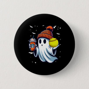 Badge Rond 5 Cm Casquette Boissons Citrouille Fantôme Pour Amateur