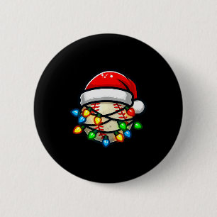 Badge Rond 5 Cm Casquette de Père Noël Baseball Enfant Noël Lumièr