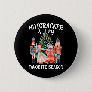Badge Rond 5 Cm Casse-Noisette est ma saison préférée, famille ass
