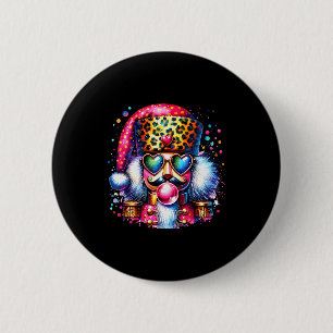 Badge Rond 5 Cm Casse-Noisette Mignon Qui Souffle Du Chewing-Gum N