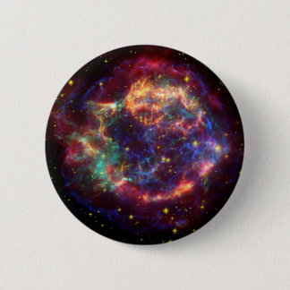 Badge Rond 5 Cm Cassiopeia Galaxy Remnant Supernova