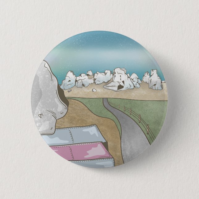 Badge Rond 5 Cm Castle hill bouldering Nouvelle-Zélande (Devant)