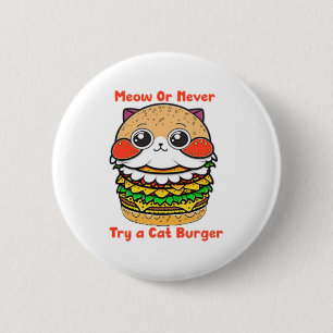 Badge Rond 5 Cm Cat