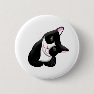Badge Rond 5 Cm Cat