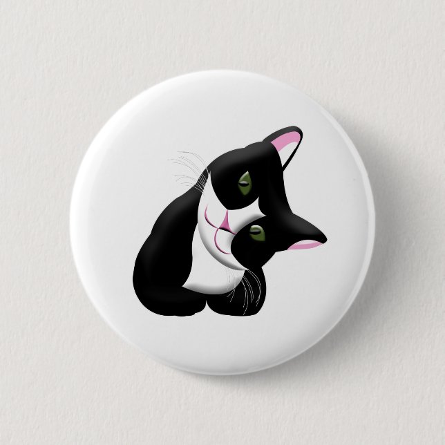 Badge Rond 5 Cm Cat (Devant)
