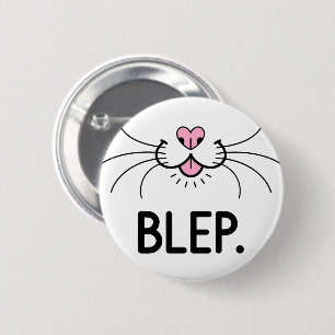 Badge Rond 5 Cm Cat Blep Cute Tongue