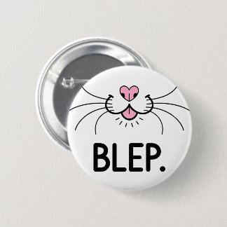 Badge Rond 5 Cm Cat Blep Cute Tongue