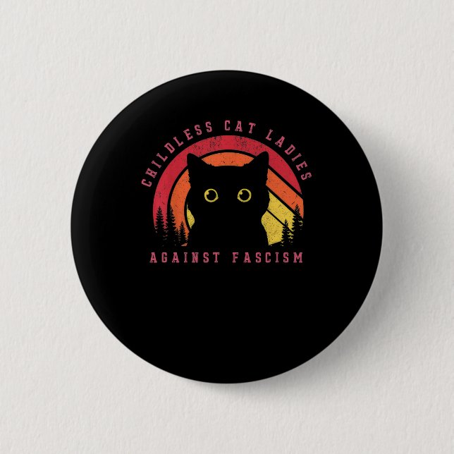 Badge Rond 5 Cm Cat Ladies 1 (Devant)